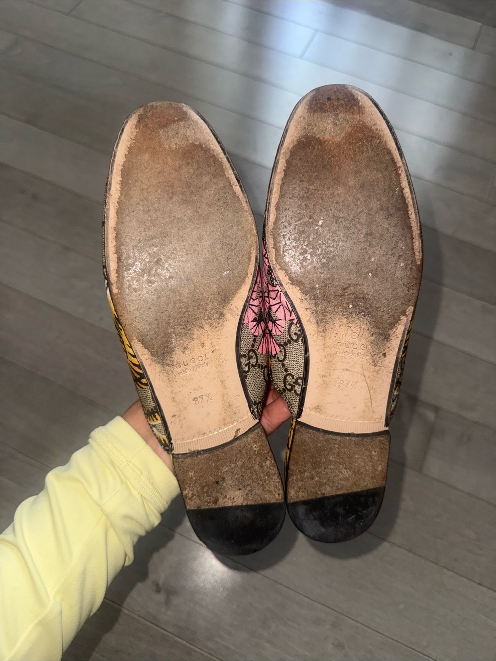 Gucci GG Supreme Bengal Tiger Floral Princetown Mules 37.5 - Picture 3 of 7